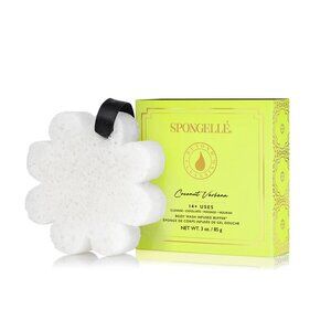 Spongelle Coconut Verbena Pedi-Buffer With Built-In Cleanser - New In Box
